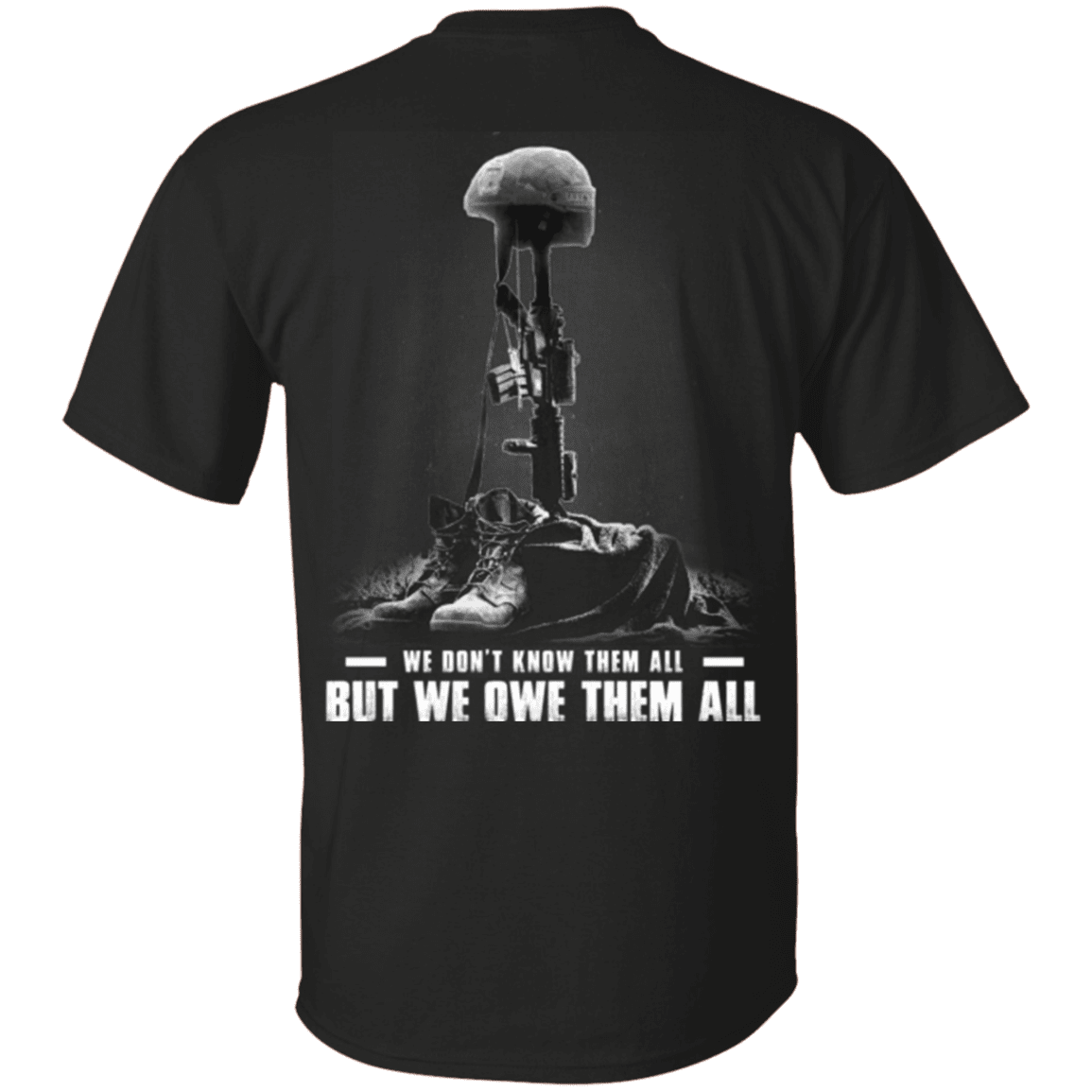 Military T-Shirt "Veteran - We Own Them All" - Men Back-TShirt-General-Veterans Nation