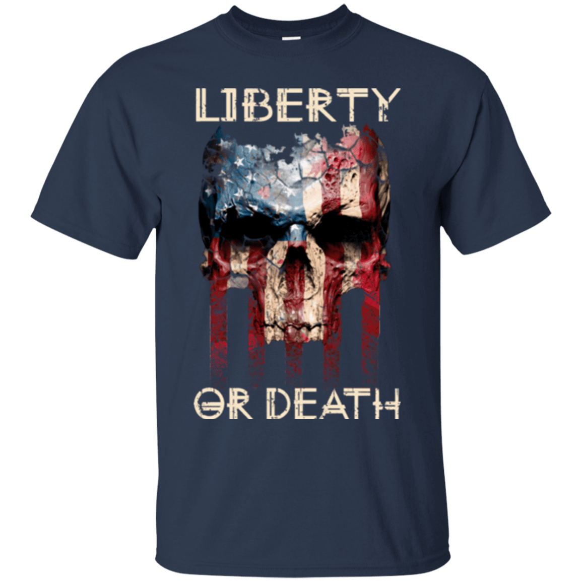 Military T-Shirt "LIBERTY OR DEATH SHIRT"-TShirt-General-Veterans Nation