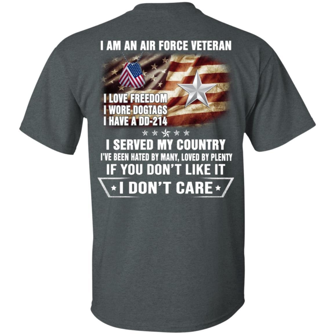 I Am An Air Force O-7 Brigadier General Brig O7 General Officer Ranks Veteran T-Shirt On Back-TShirt-USAF-Veterans Nation