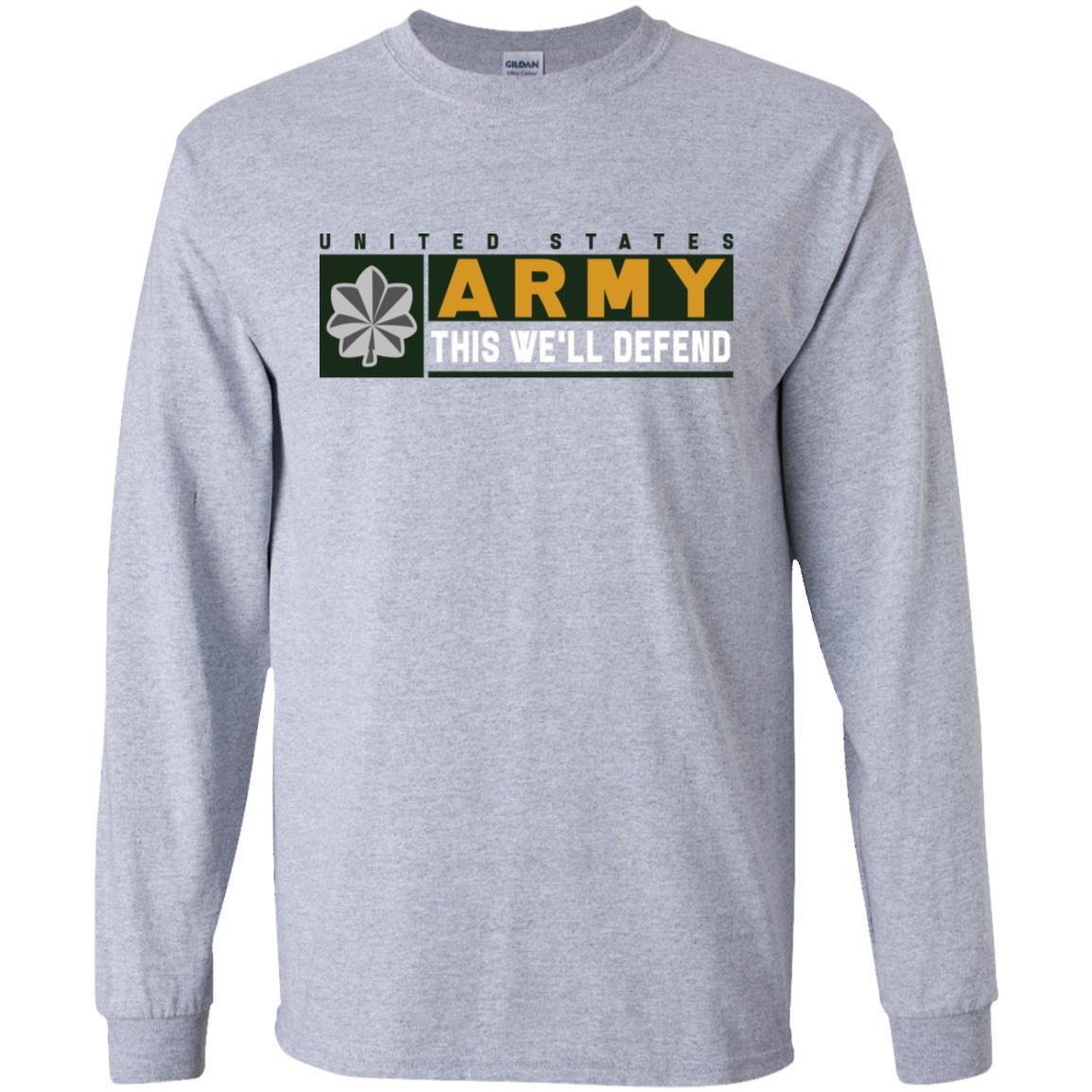 US Army O-5 This We Will Defend Long Sleeve - Pullover Hoodie-TShirt-Army-Veterans Nation