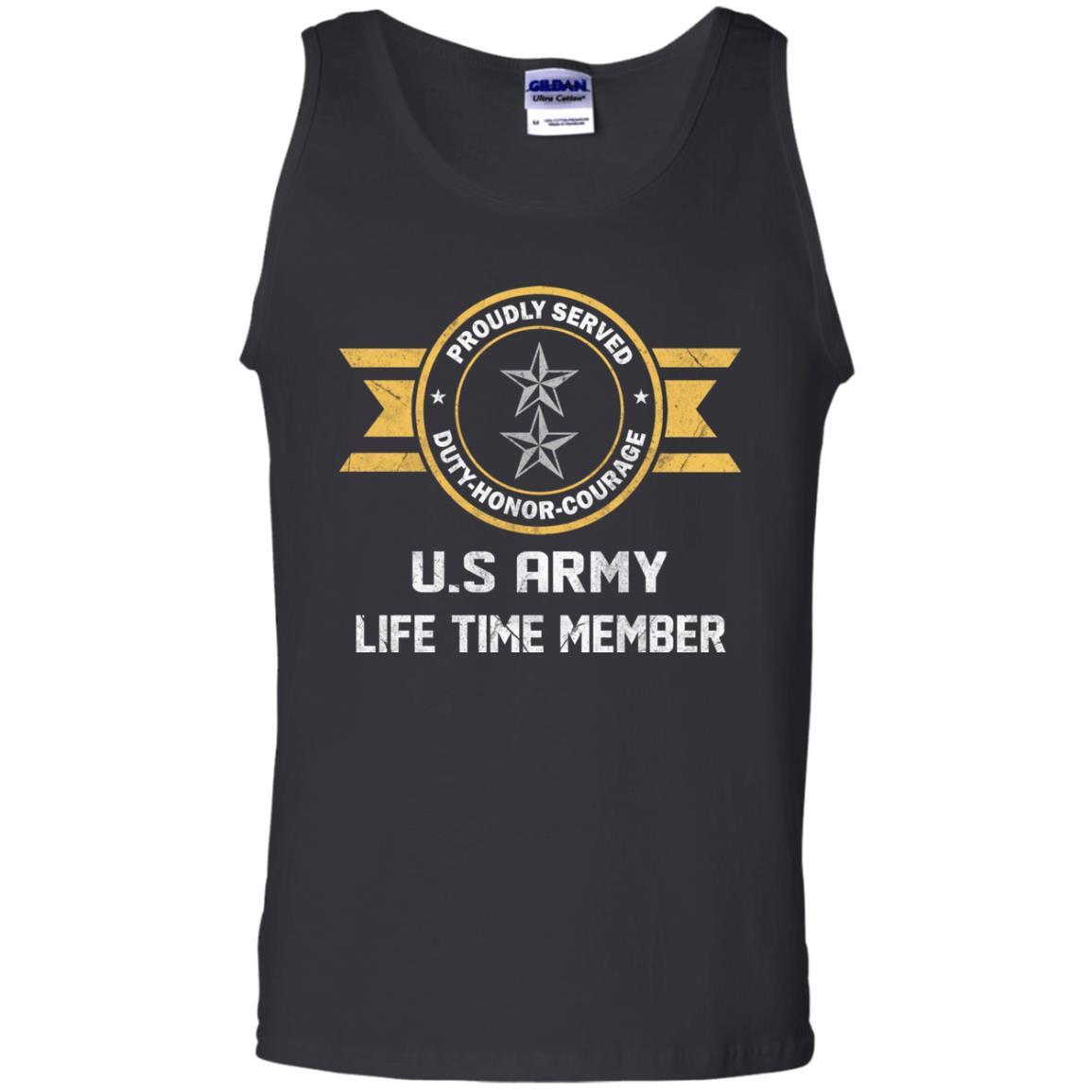 Life Time Member - US Army O-8 Major General O8 MG General Officer Ranks Men T Shirt On Front-TShirt-Army-Veterans Nation
