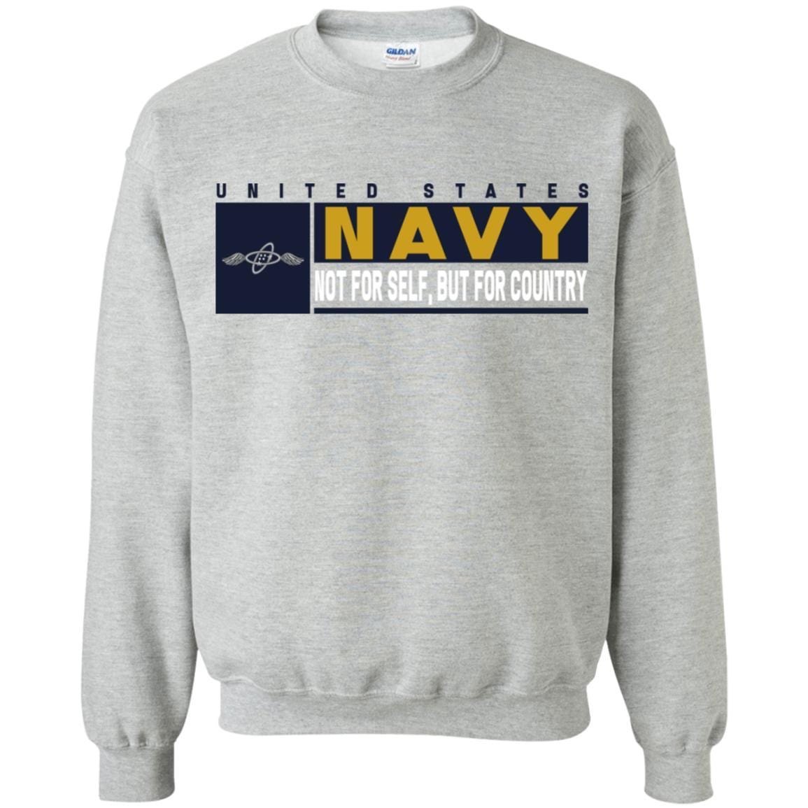 Navy Aviation Electronics Technician Navy AT- Not for self Long Sleeve - Pullover Hoodie-TShirt-Navy-Veterans Nation