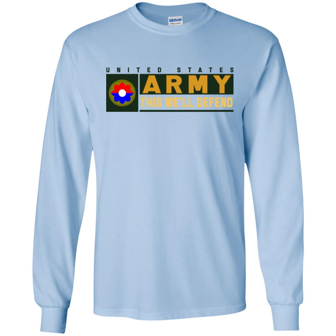 US Army 9th Infantry Division- This We'll Defend T-Shirt On Front For Men-TShirt-Army-Veterans Nation