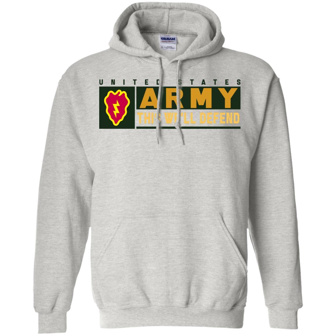 US Army 25th Infantry Division- This We'll Defend T-Shirt On Front For Men-TShirt-Army-Veterans Nation