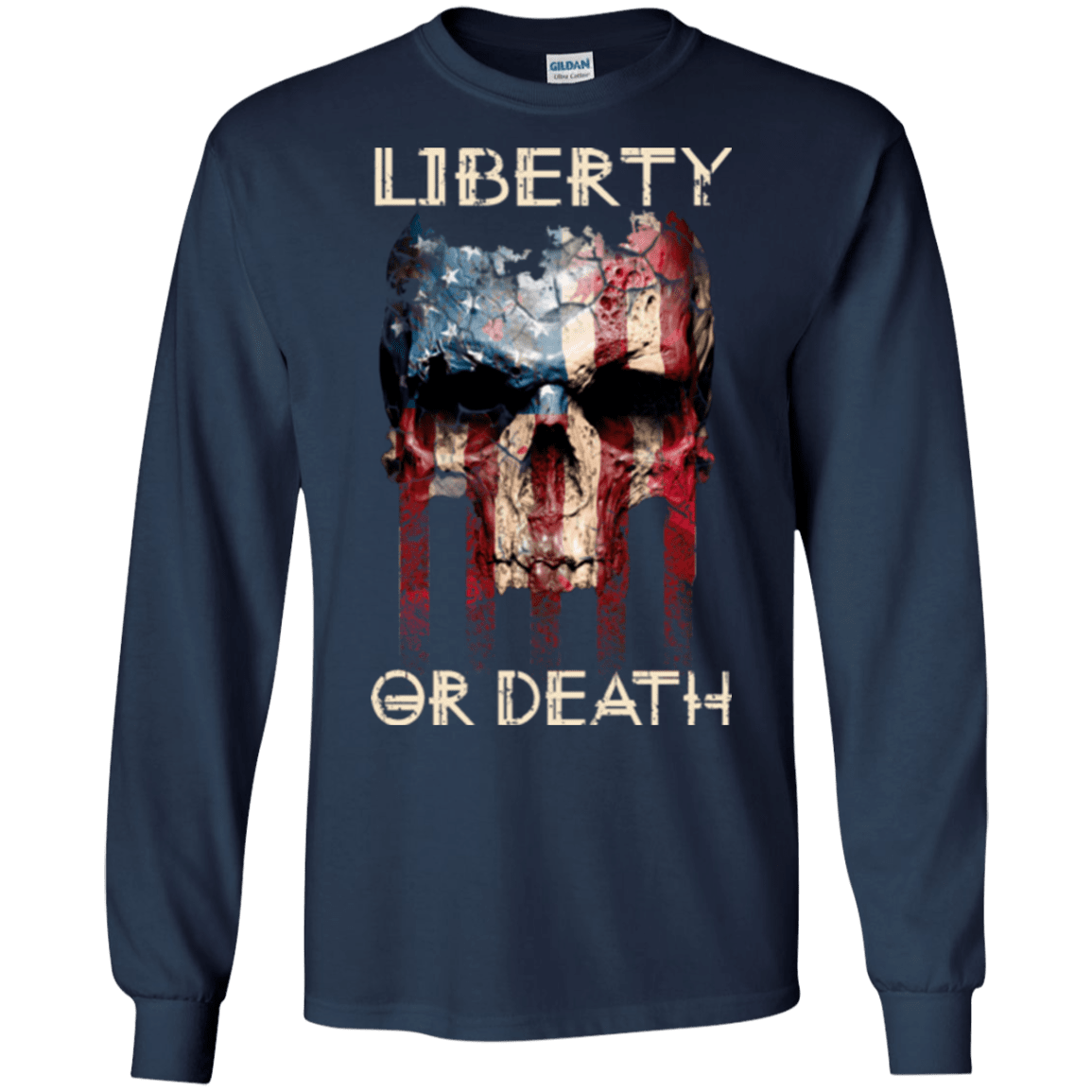 Military T-Shirt "LIBERTY OR DEATH SHIRT"-TShirt-General-Veterans Nation