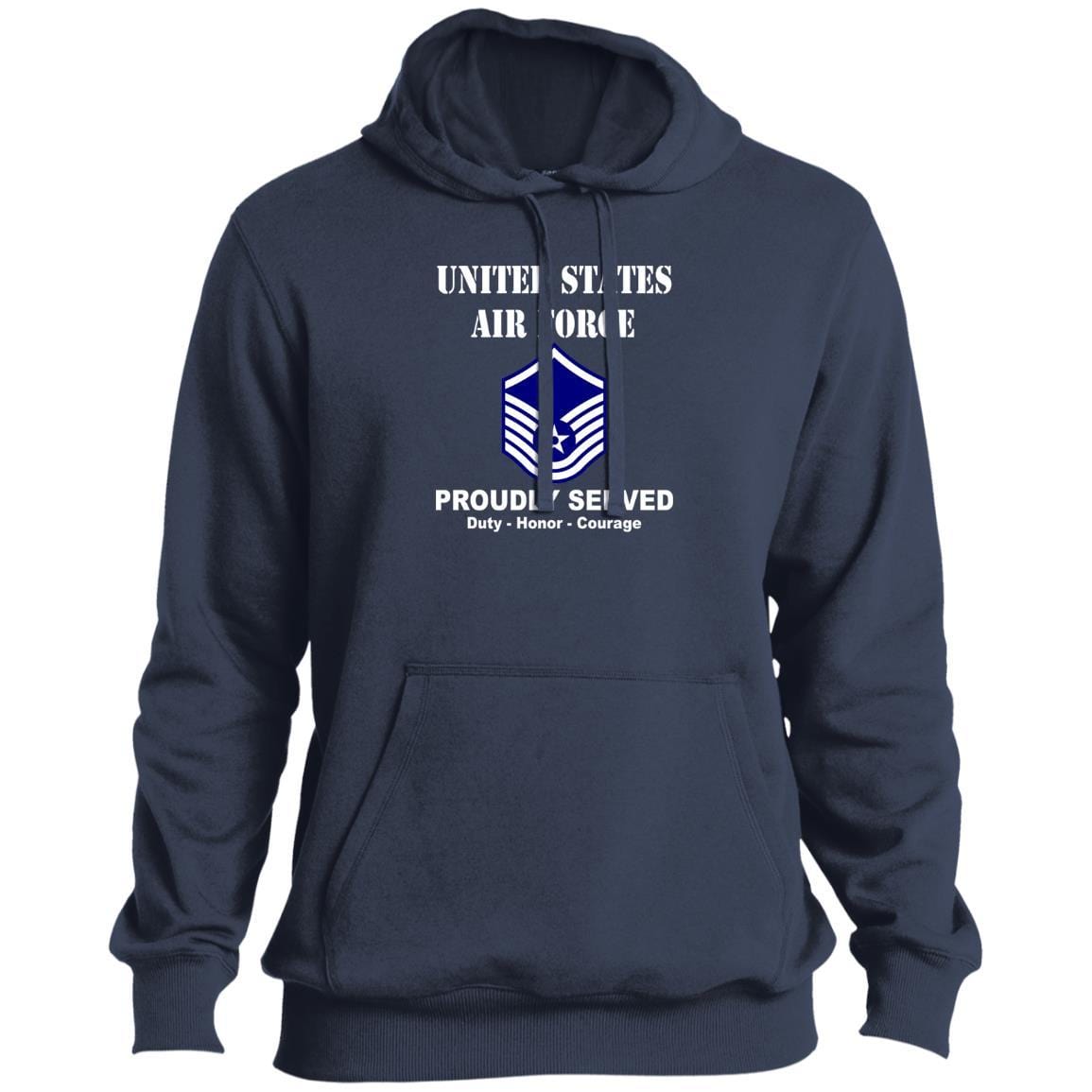 US Air Force E-7 Master Sergeant MSgt E7 Noncommissioned Officer Ranks T shirt Sport-Tek Tall Pullover Hoodie - T-Shirt-TShirt-USAF-Veterans Nation