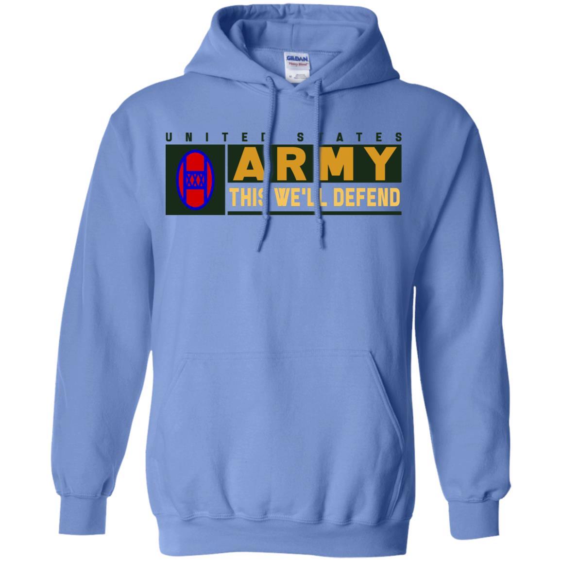 US Army 30TH ARMORED BRIGADE COMBAT TEAM- This We'll Defend T-Shirt On Front For Men-TShirt-Army-Veterans Nation