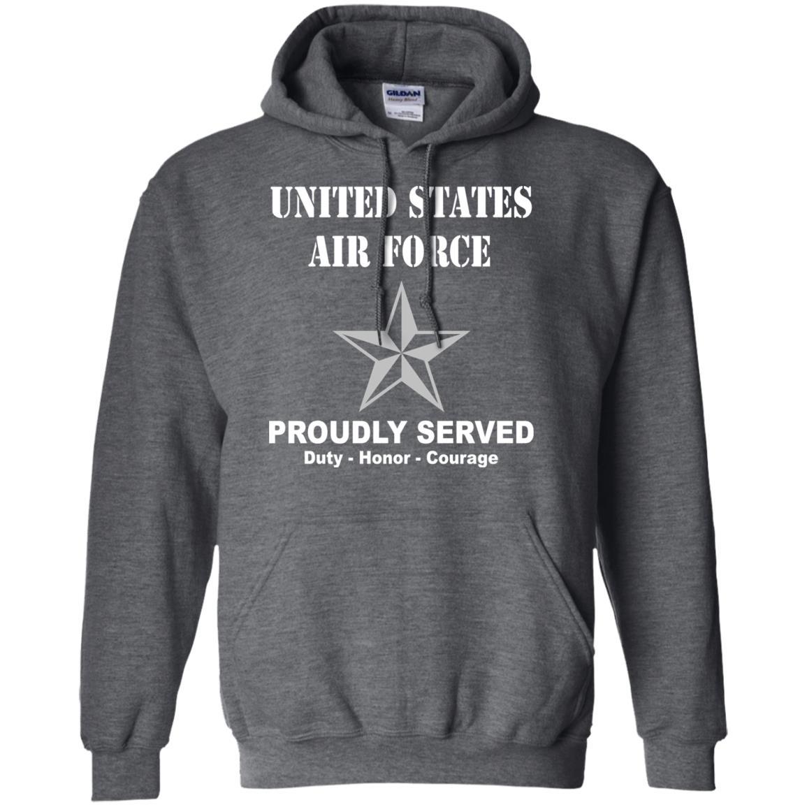 US Air Force O-7 Brigadier General Brig O7 General Officer Ranks Men Front T Shirt For Air Force-TShirt-USAF-Veterans Nation