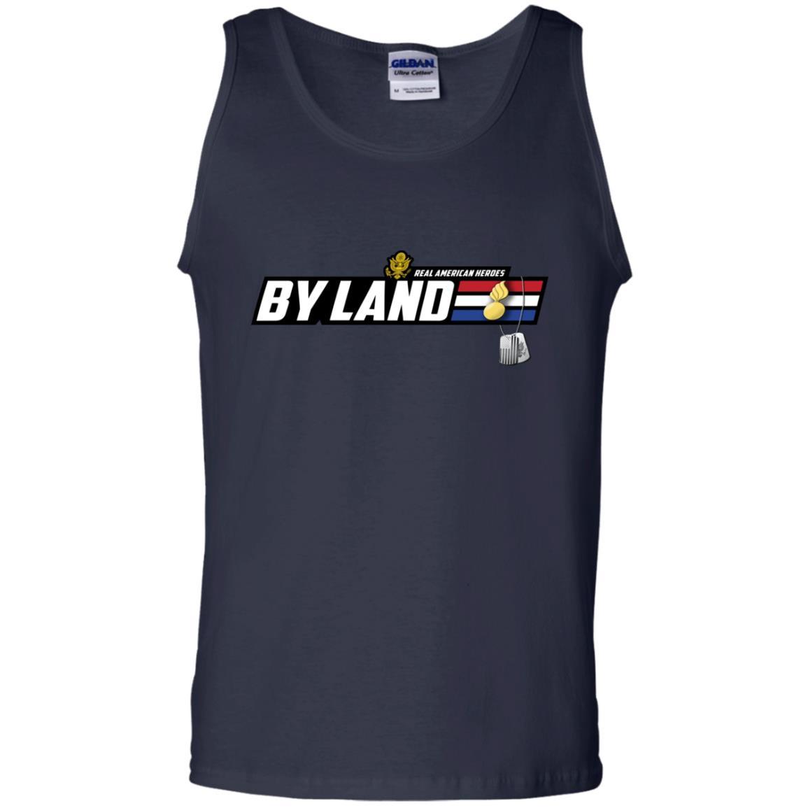 US Army T-Shirt "Ordnance Corps Real American Heroes By Land" On Front-TShirt-Army-Veterans Nation