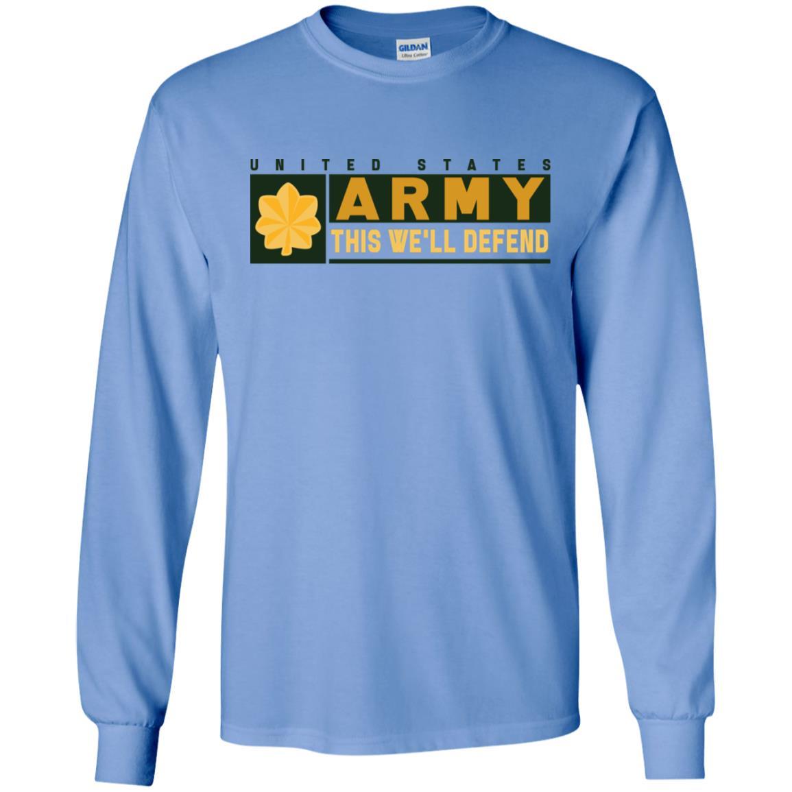 US Army O-4 This We Will Defend T-Shirt On Front For Men-TShirt-Army-Veterans Nation