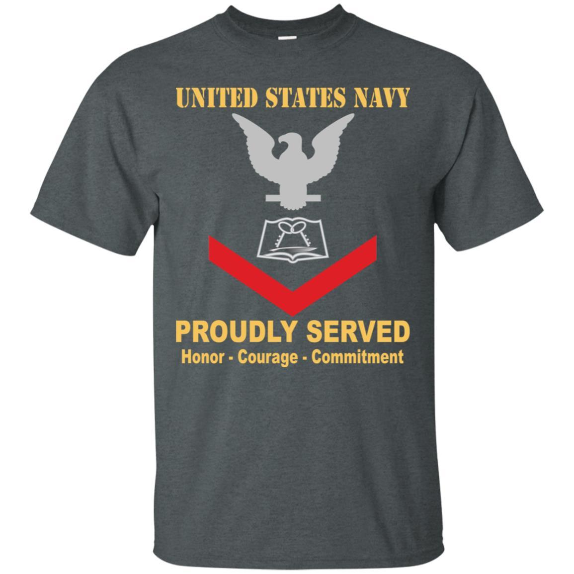 Navy Culinary Specialist Navy CS E-4 Rating Badges Proudly Served T-Shirt For Men On Front-TShirt-Navy-Veterans Nation