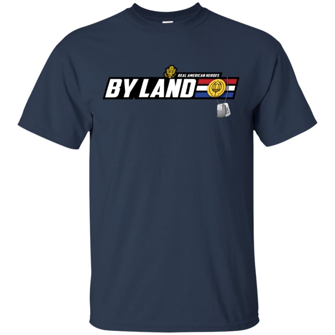 US Army T-Shirt "Chaplain Assistant Real American Heroes By Land" On Front-TShirt-Army-Veterans Nation