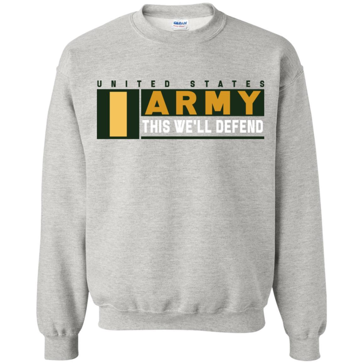 US Army O-1 This We Will Defend Long Sleeve - Pullover Hoodie-TShirt-Army-Veterans Nation