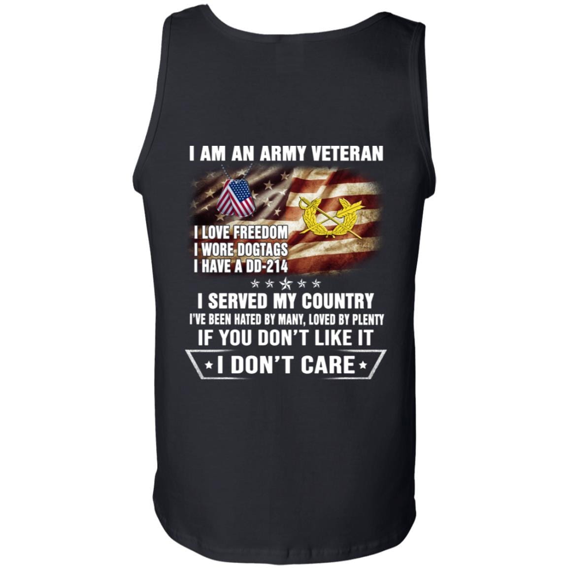 T-Shirt "I Am An Army Judge Advocate General's Corps Veteran" On Back-TShirt-Army-Veterans Nation