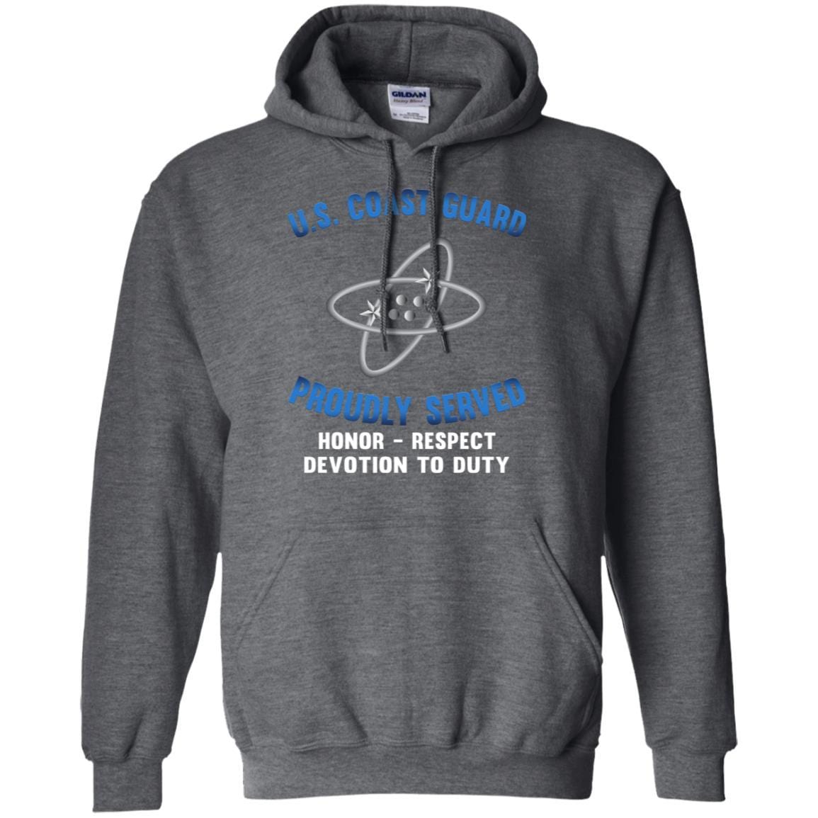 US Coast Guard Electronics Technician ET Logo Proudly Served T-Shirt For Men On Front-TShirt-USCG-Veterans Nation