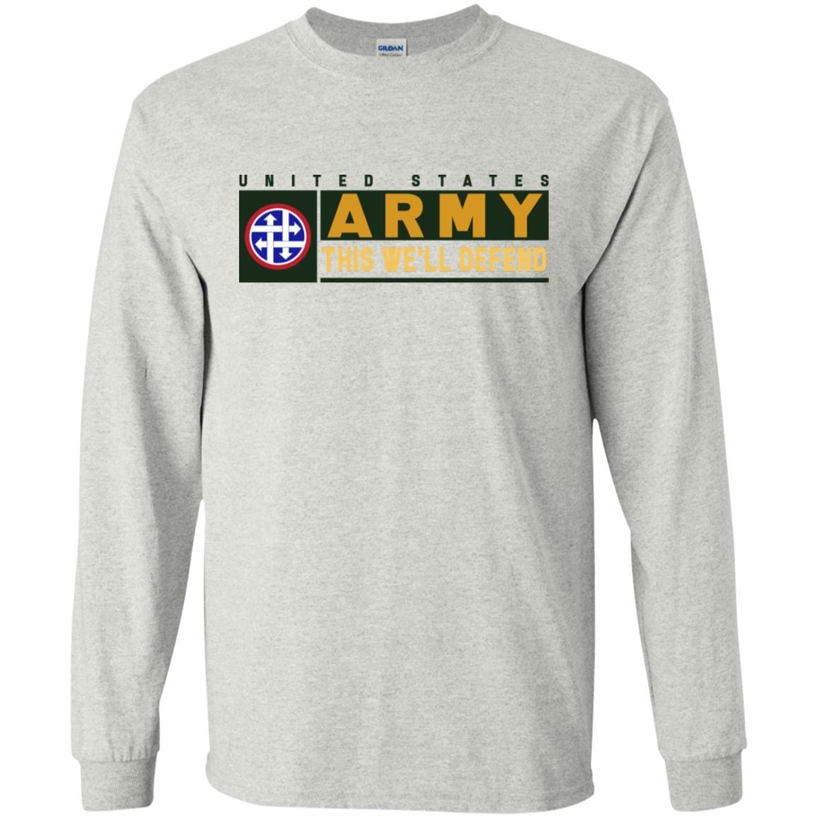 US Army 4TH SUSTAINMENT COMMAND- This We'll Defend T-Shirt On Front For Men-TShirt-Army-Veterans Nation