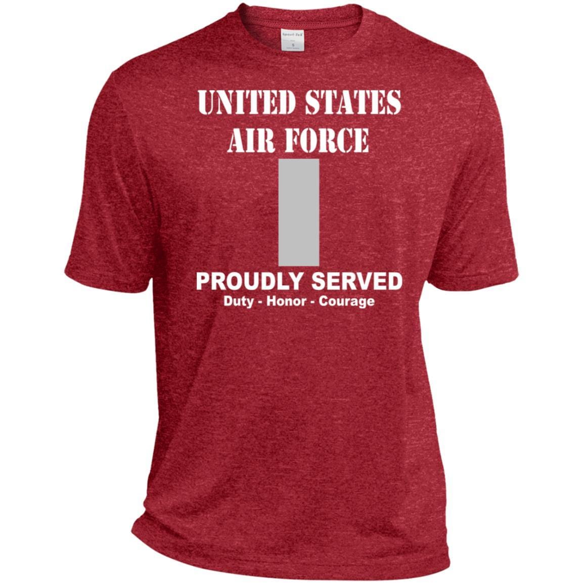 US Air Force O-2 First Lieutenant 1st L O2 Commissioned Officer Ranks T shirt Sport-Tek Tall Pullover Hoodie - T-Shirt-TShirt-USAF-Veterans Nation