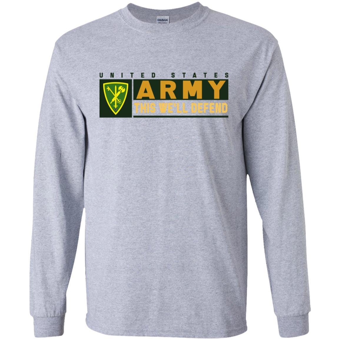 US Army 42ND MILITARY POLICE BRIGADE- This We'll Defend T-Shirt On Front For Men-TShirt-Army-Veterans Nation