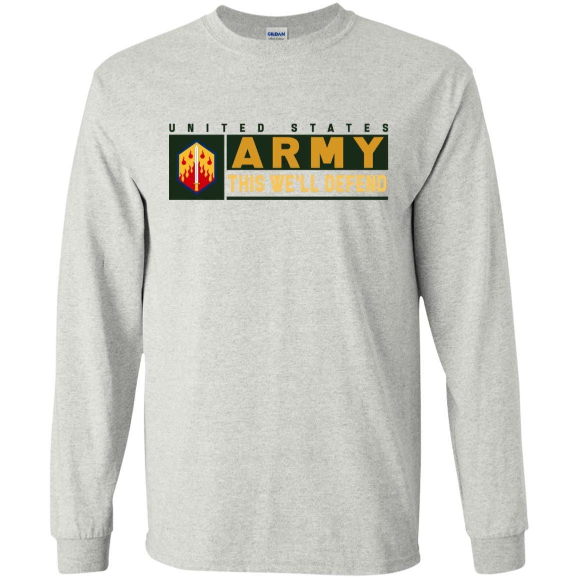 US Army 48TH CHEMICAL BRIGADE- This We'll Defend T-Shirt On Front For Men-TShirt-Army-Veterans Nation