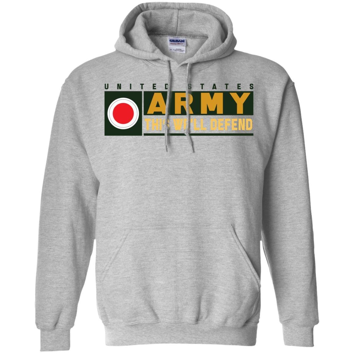 US Army 37TH INFANTRY BRIGADE COMBAT TEAM- This We'll Defend T-Shirt On Front For Men-TShirt-Army-Veterans Nation