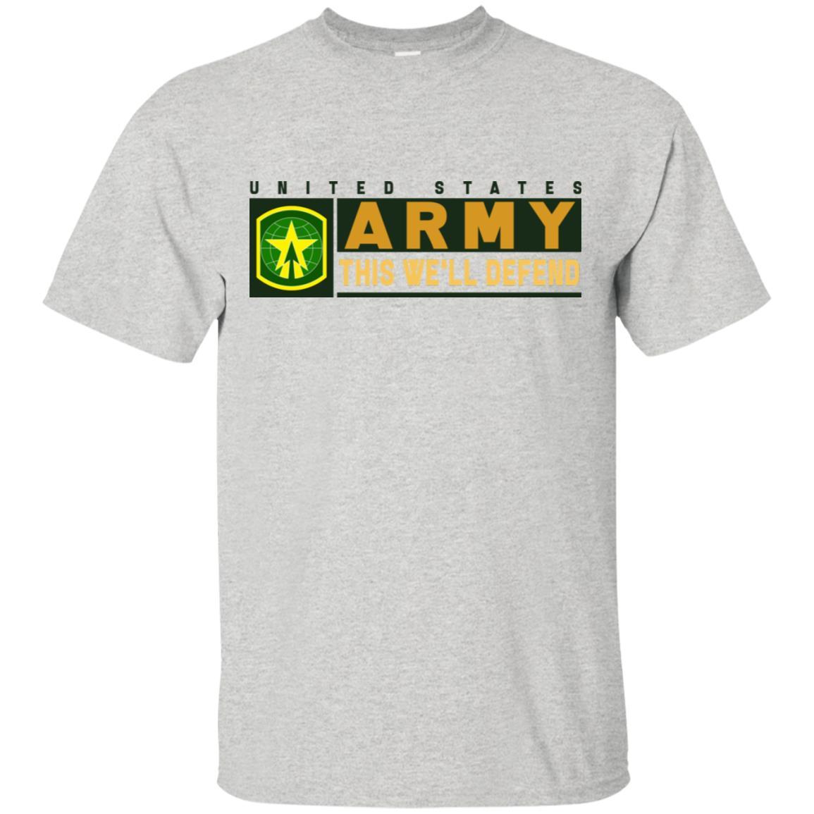 US Army 16TH MILITARY POLICE BRIGADE- This We'll Defend T-Shirt On Front For Men-TShirt-Army-Veterans Nation