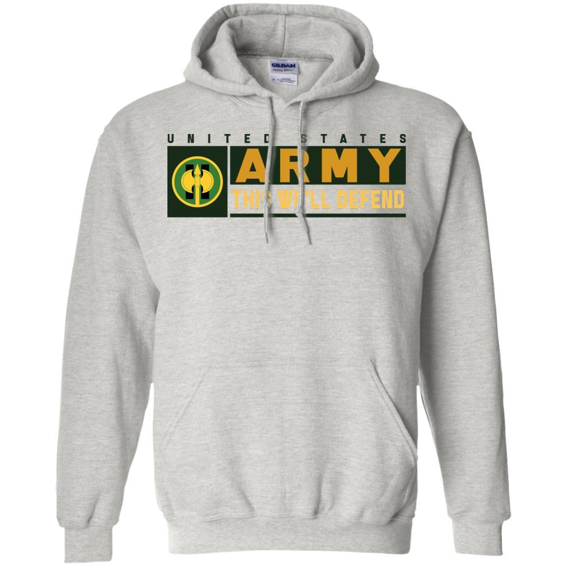 US Army 11TH MILITARY POLICE BRIGADE- This We'll Defend T-Shirt On Front For Men-TShirt-Army-Veterans Nation