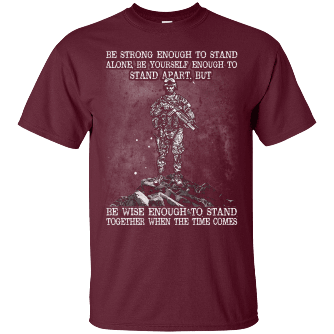 Military T-Shirt "STRONG ENOUGH TO STAND TOGETHER"-TShirt-General-Veterans Nation
