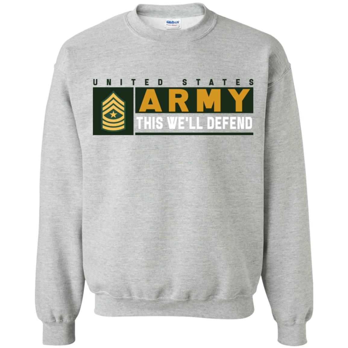 US Army E-9 SGM This We Will Defend Long Sleeve - Pullover Hoodie-TShirt-Army-Veterans Nation