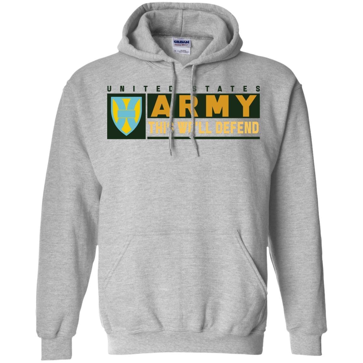 US Army 21ST SUSTAINMENT COMMAND- This We'll Defend T-Shirt On Front For Men-TShirt-Army-Veterans Nation