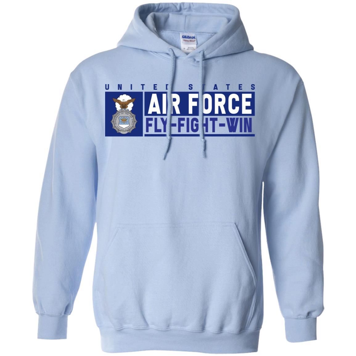 US Air Force Security Police Fly - Fight - Win Long Sleeve - Pullover Hoodie-TShirt-USAF-Veterans Nation