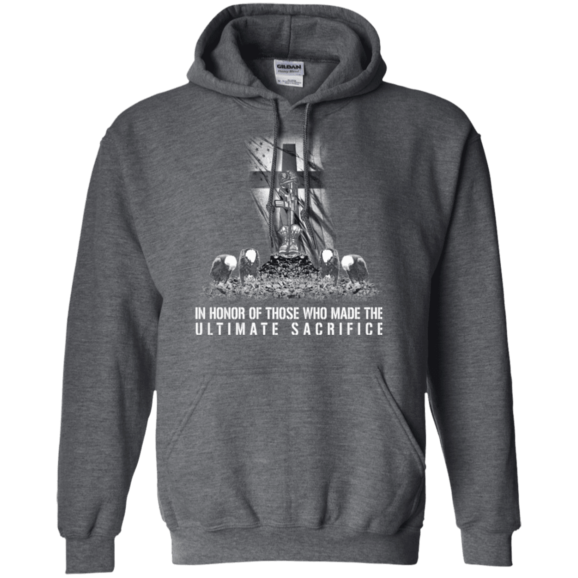 Military T-Shirt "In Honor of Those Who Made The Ultimate Sacrifice"-TShirt-General-Veterans Nation