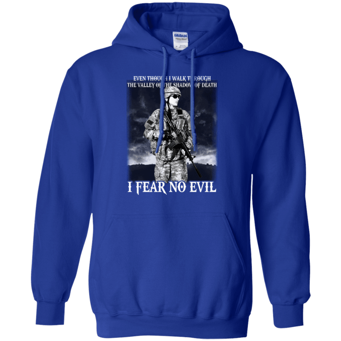 Military T-Shirt "I FEAR NO EVIL FEMALE VETERAN"-TShirt-General-Veterans Nation