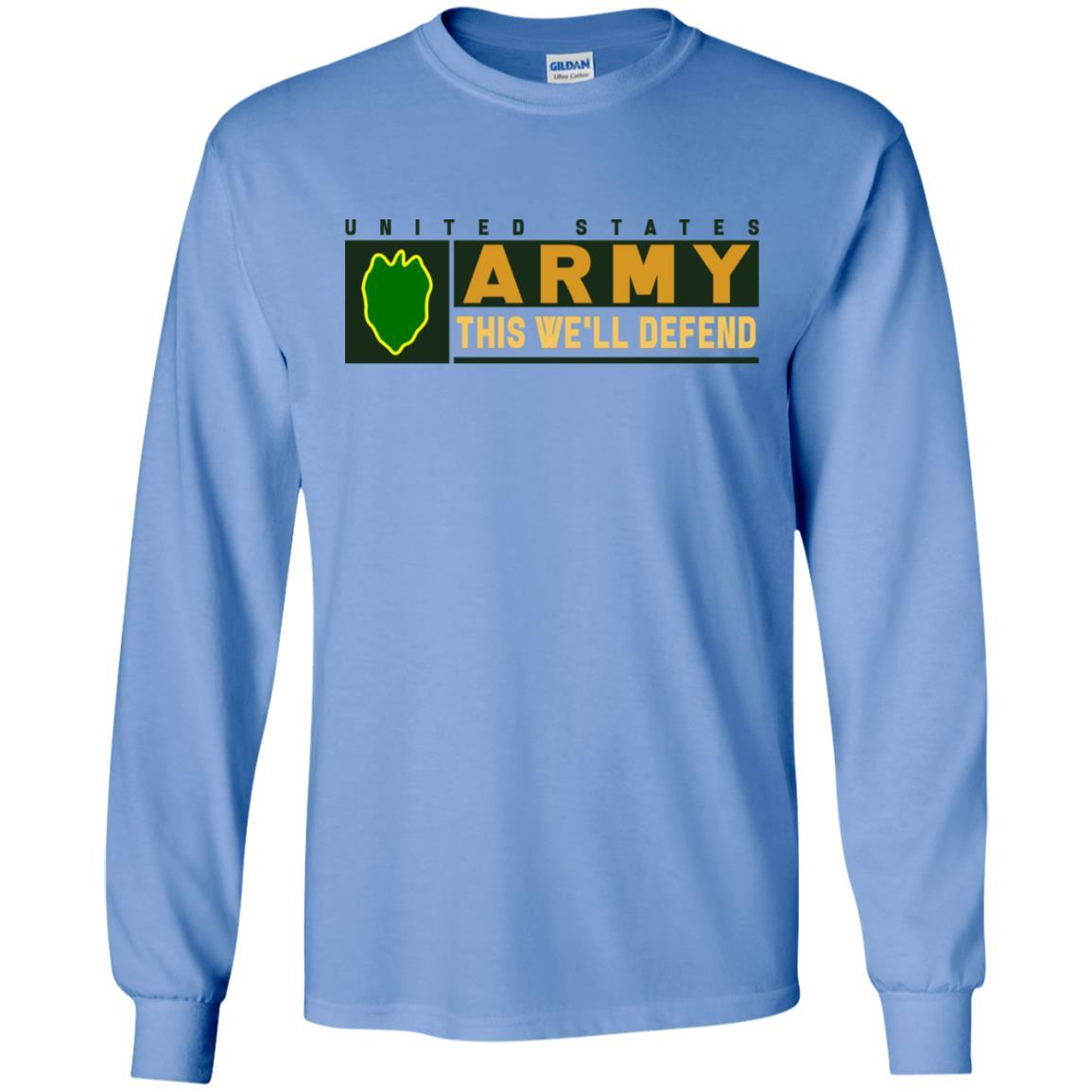 US Army 24th Infantry Division- This We'll Defend T-Shirt On Front For Men-TShirt-Army-Veterans Nation