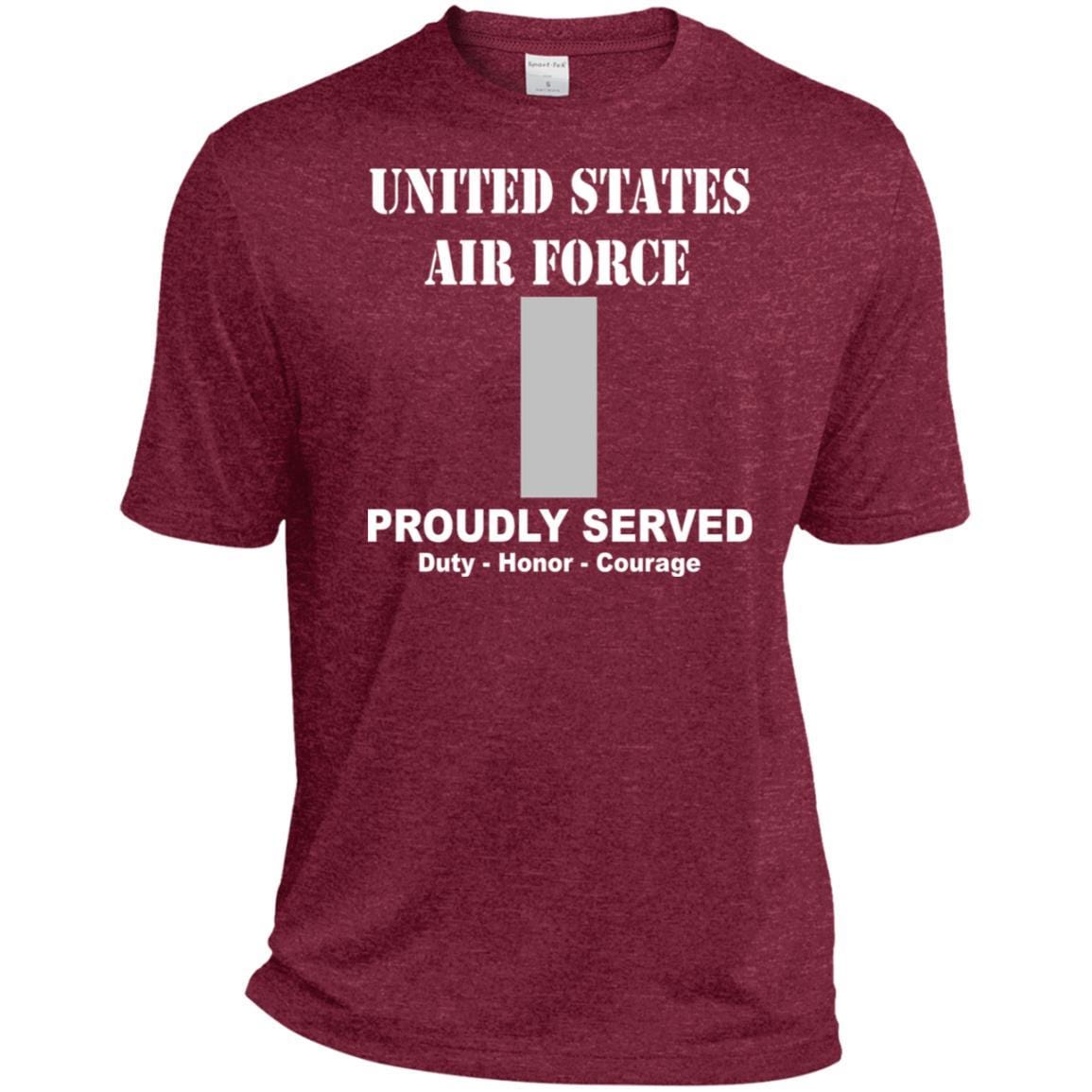 US Air Force O-2 First Lieutenant 1st L O2 Commissioned Officer Ranks T shirt Sport-Tek Tall Pullover Hoodie - T-Shirt-TShirt-USAF-Veterans Nation