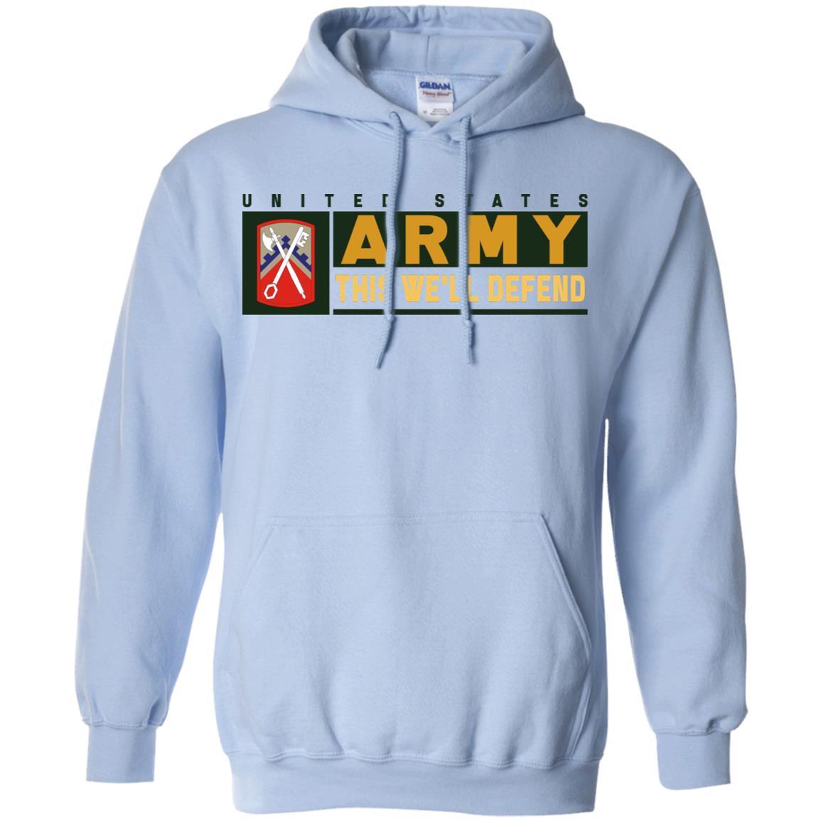 US Army 16TH SUSTAINMENT BRIGADE- This We'll Defend T-Shirt On Front For Men-TShirt-Army-Veterans Nation