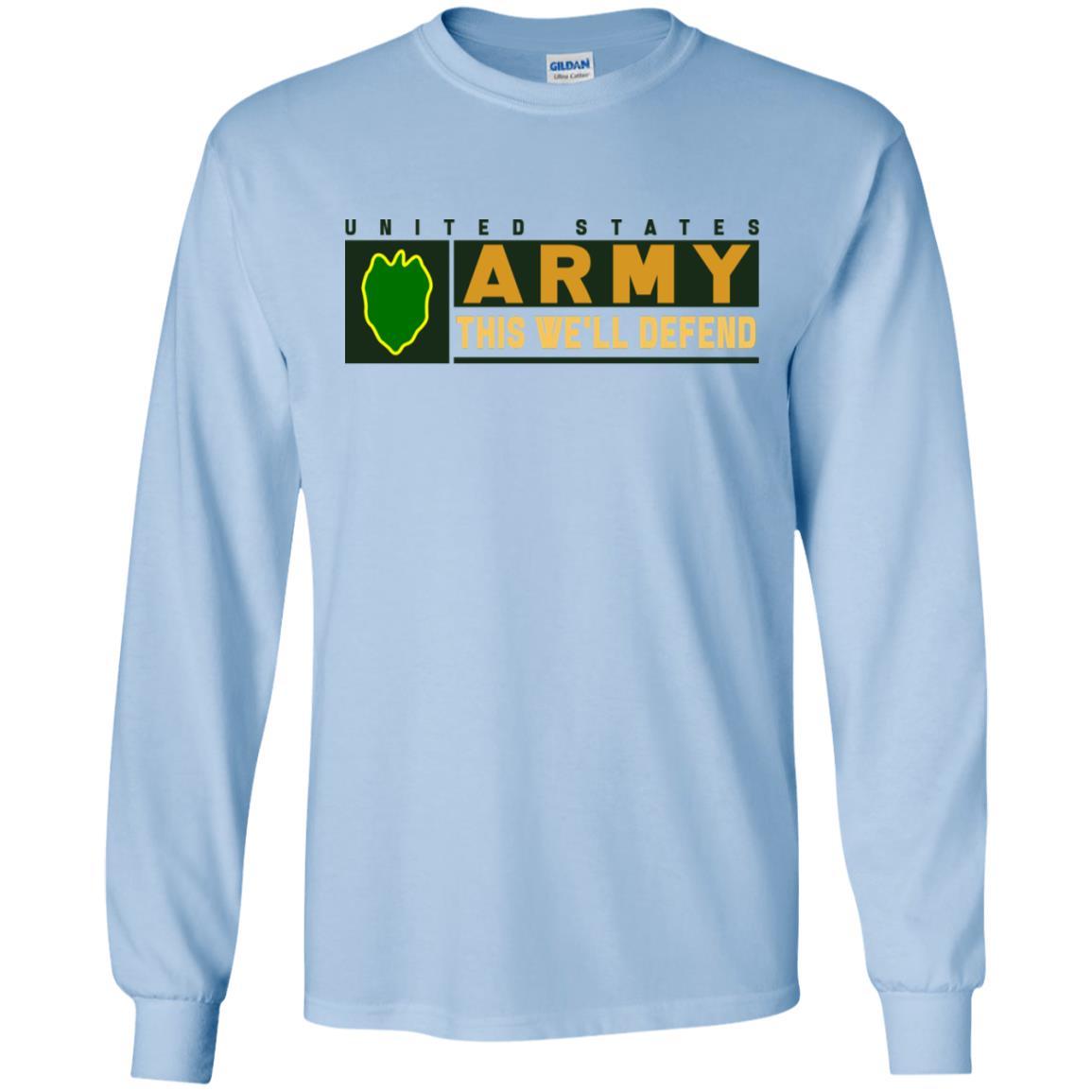 US Army 24th Infantry Division- This We'll Defend T-Shirt On Front For Men-TShirt-Army-Veterans Nation