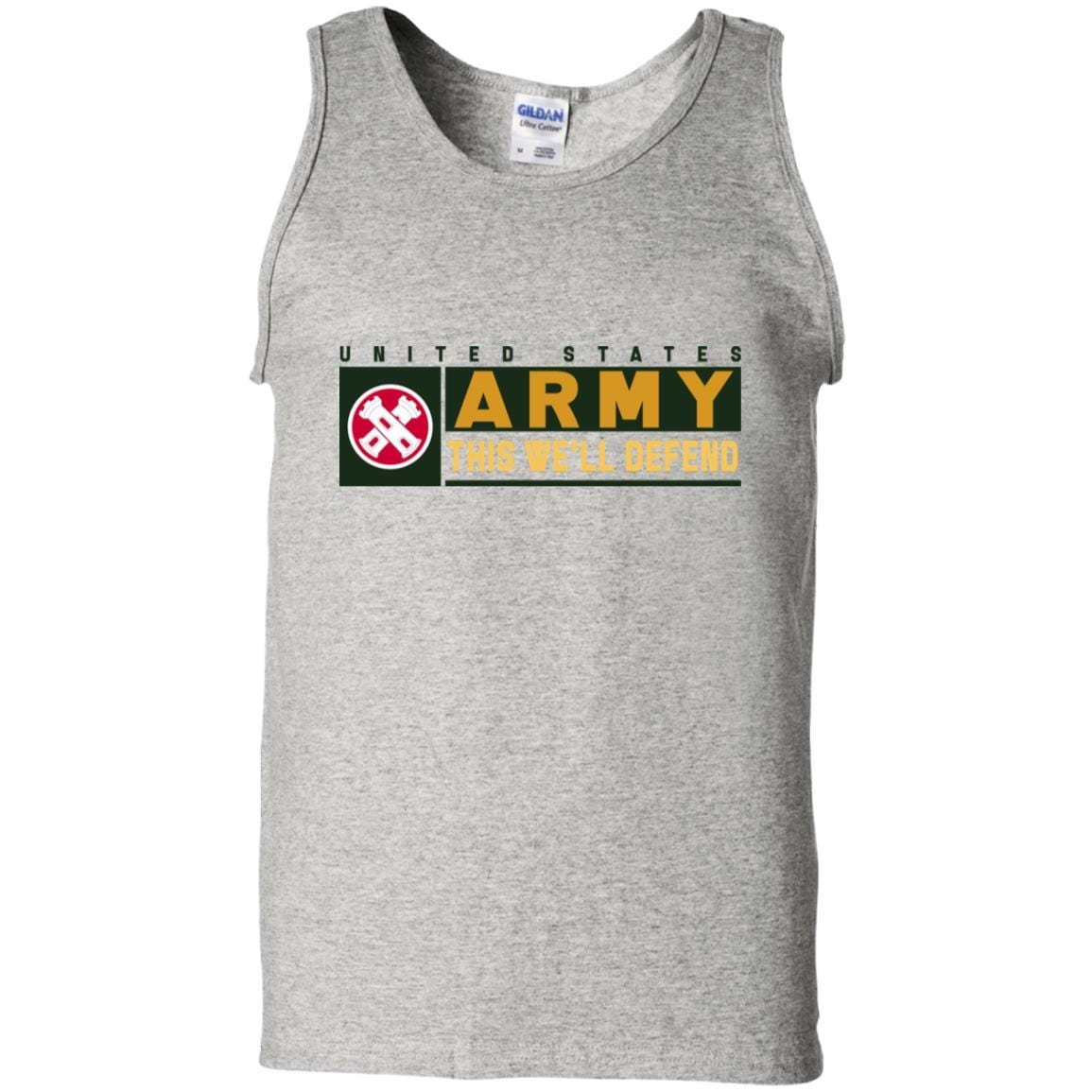 US Army 16TH ENGINEER BRIGADE- This We'll Defend T-Shirt On Front For Men-TShirt-Army-Veterans Nation