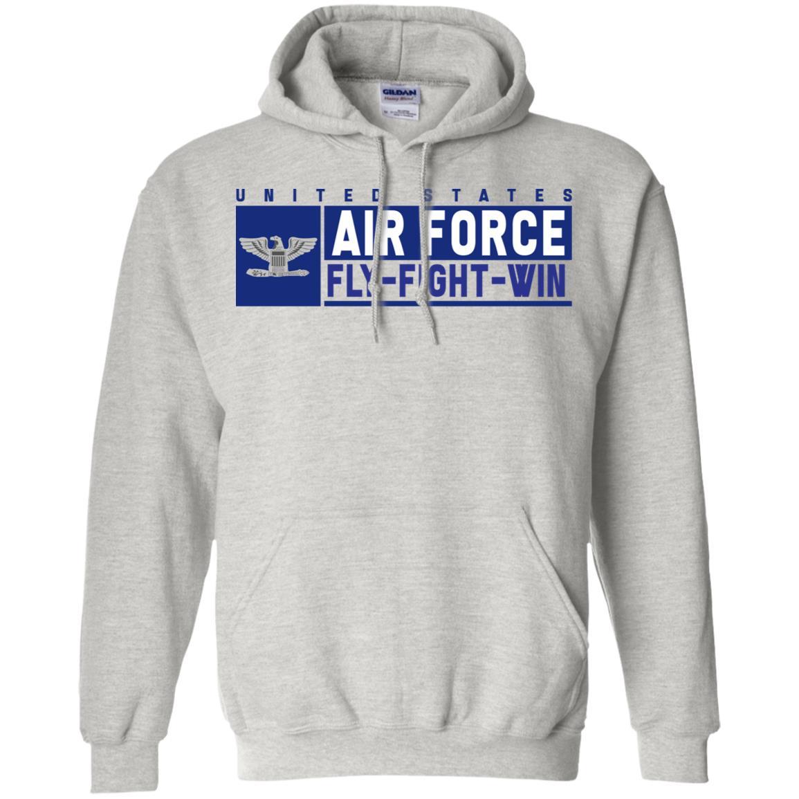 US Air Force O-6 Colonel Fly - Fight - Win T-Shirt On Front For Men-TShirt-USAF-Veterans Nation