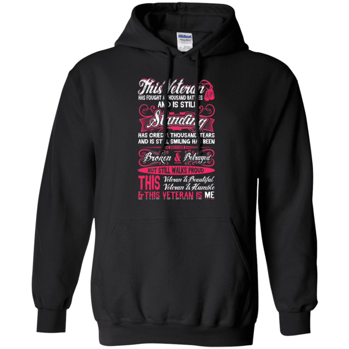 Military T-Shirt "This Veteran is Beautiful and Humble"-TShirt-General-Veterans Nation