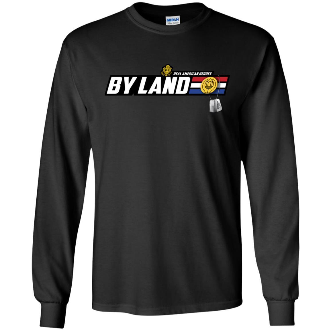 US Army T-Shirt "Chaplain Assistant Real American Heroes By Land" On Front-TShirt-Army-Veterans Nation