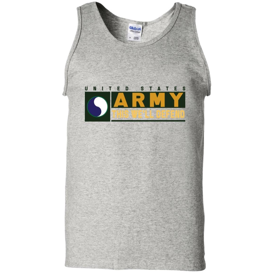US Army 29TH INFANTRY DIVISION CSIB- This We'll Defend T-Shirt On Front For Men-TShirt-Army-Veterans Nation