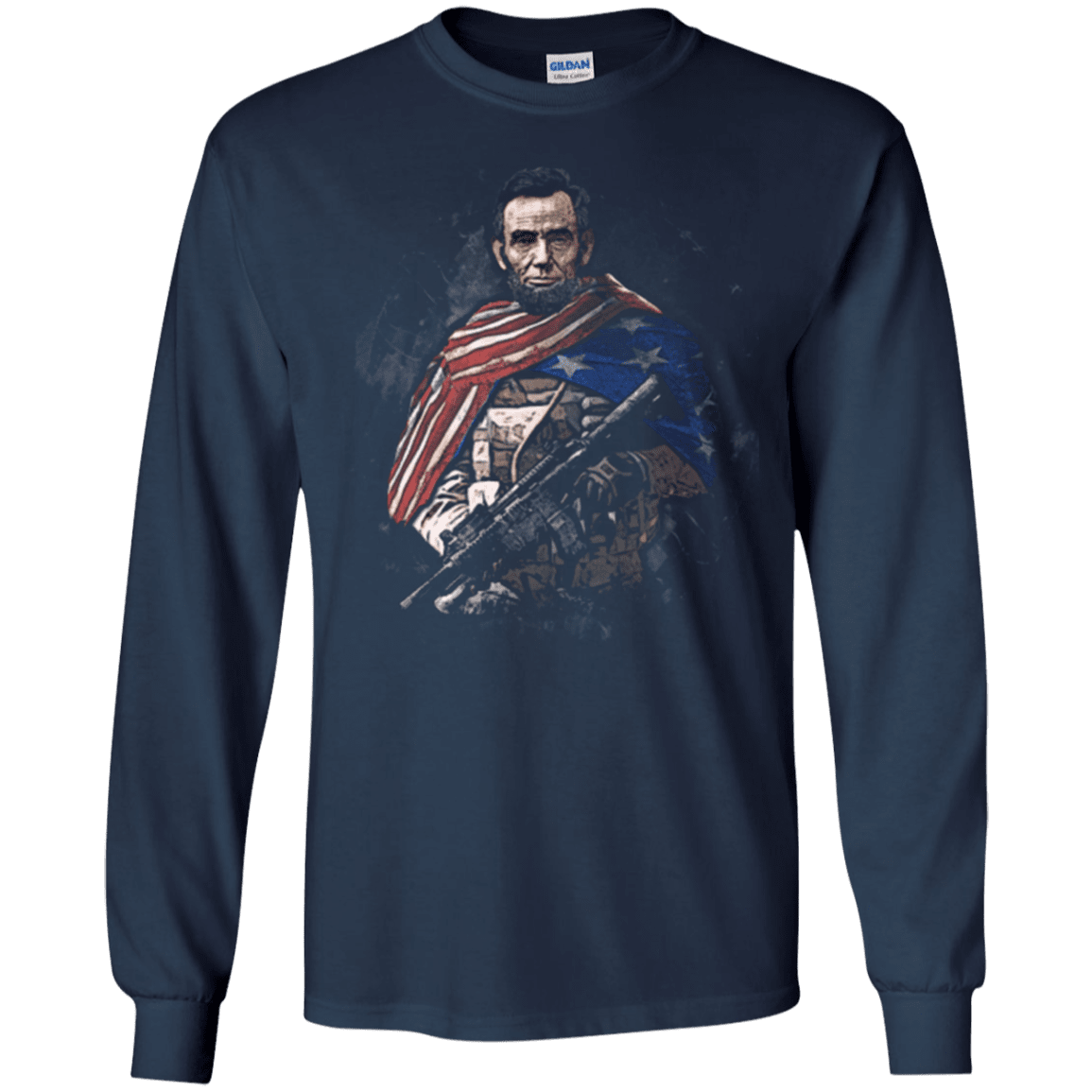 Military T-Shirt "Abraham Lincoln Soldier Presidents"-TShirt-General-Veterans Nation