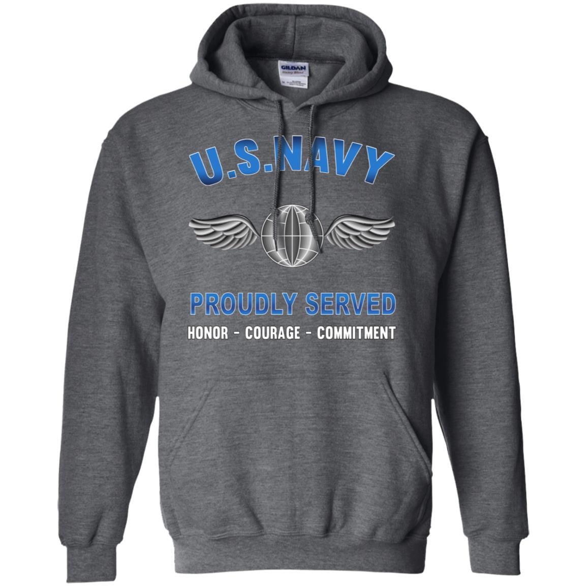 Navy Aviation Electricians Mate Navy AE - Proudly Served T-Shirt For Men On Front-TShirt-Navy-Veterans Nation