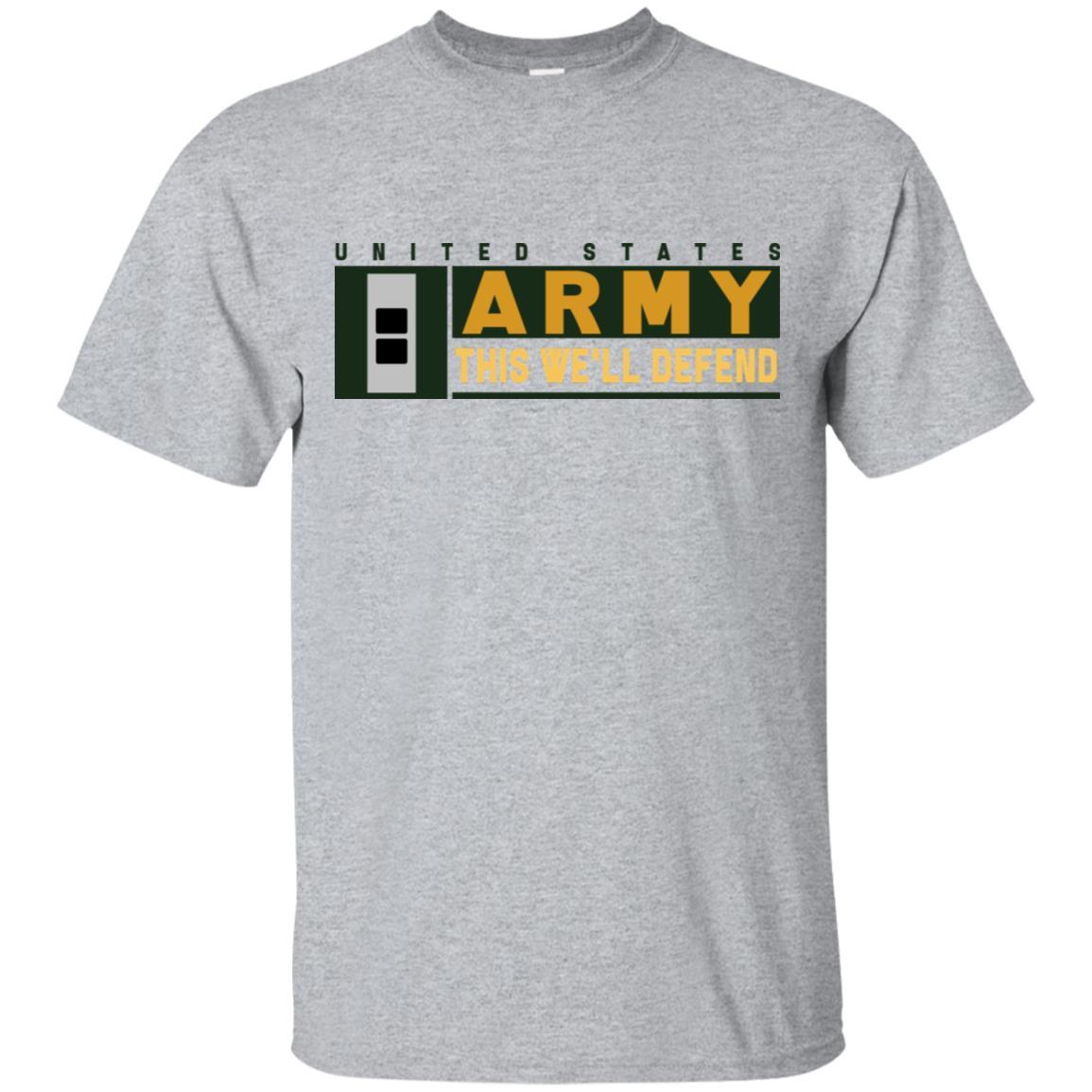 US Army W-2 This We Will Defend T-Shirt On Front For Men-TShirt-Army-Veterans Nation