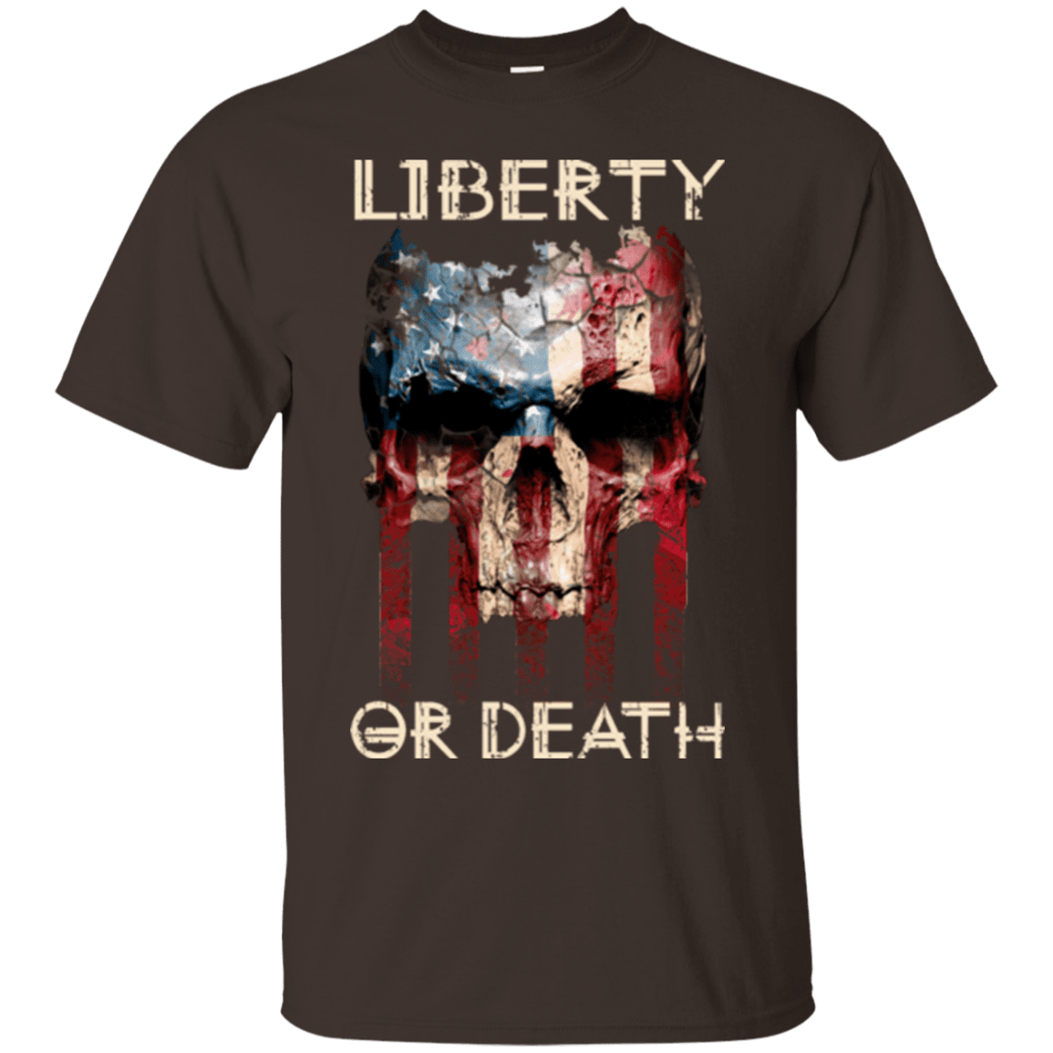 Military T-Shirt "LIBERTY OR DEATH SHIRT"-TShirt-General-Veterans Nation