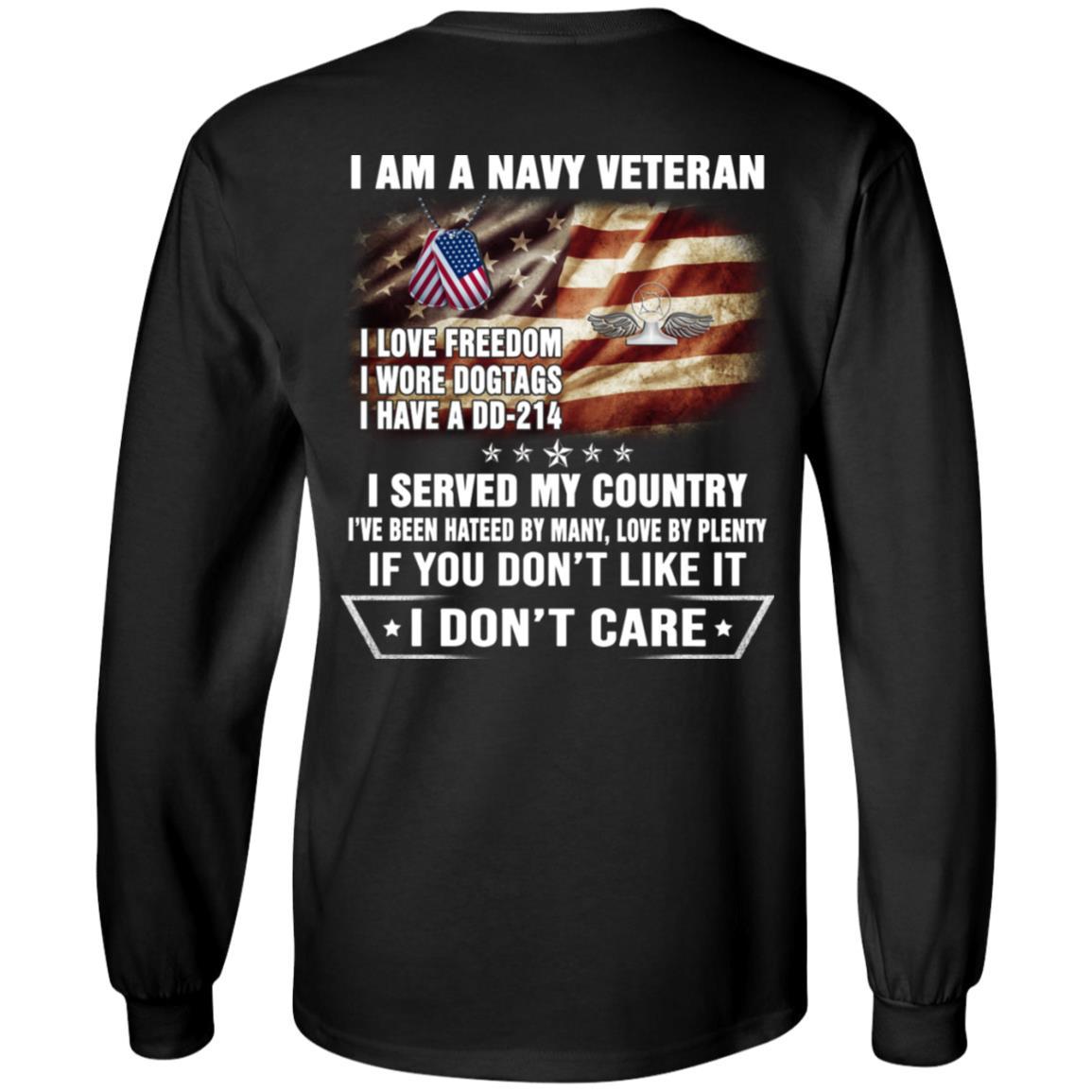 I Am A Navy Air Traffic Controller Navy AC Veteran T-Shirt On Back-TShirt-Navy-Veterans Nation