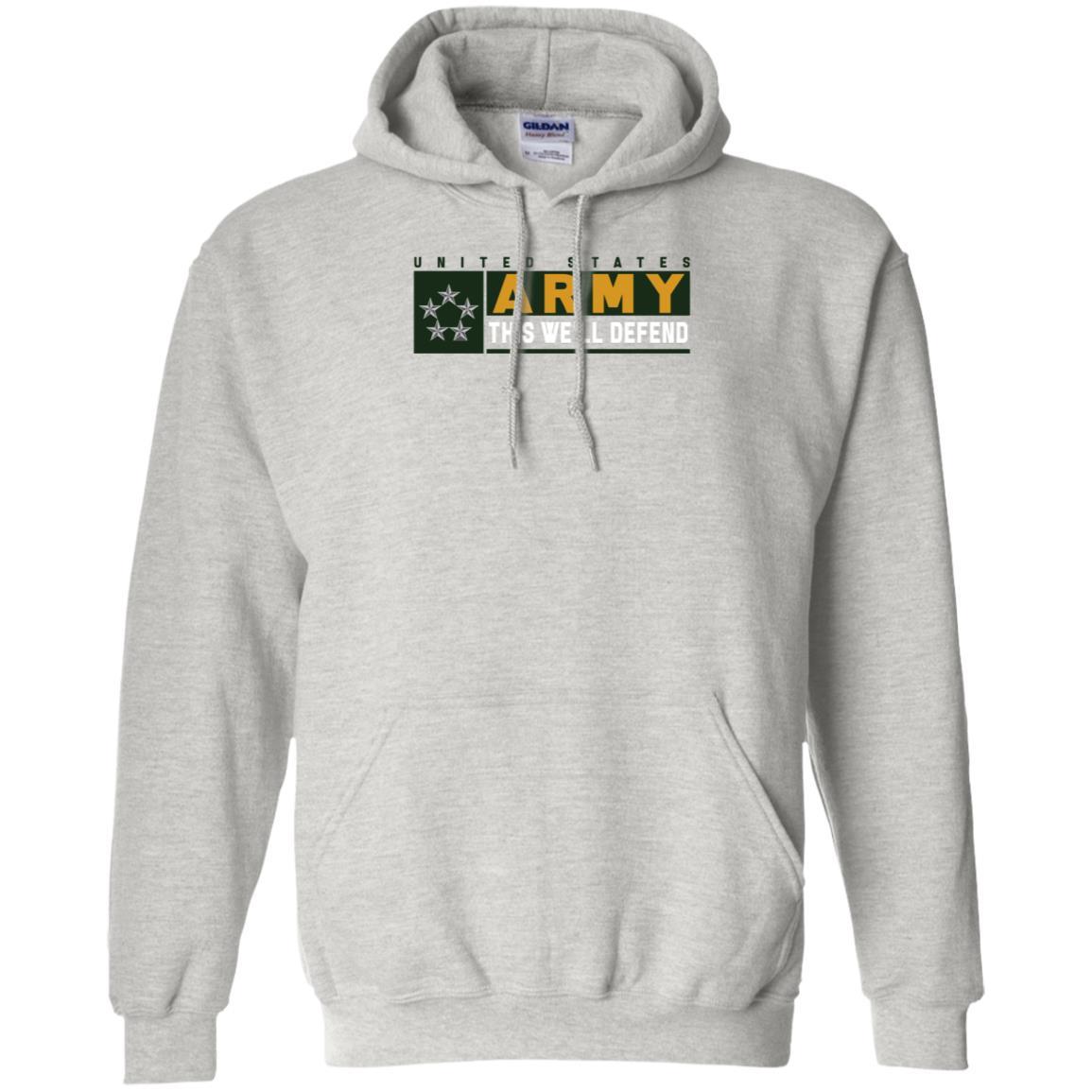US Army O-10 GA This We Will Defend Long Sleeve - Pullover Hoodie-TShirt-Army-Veterans Nation