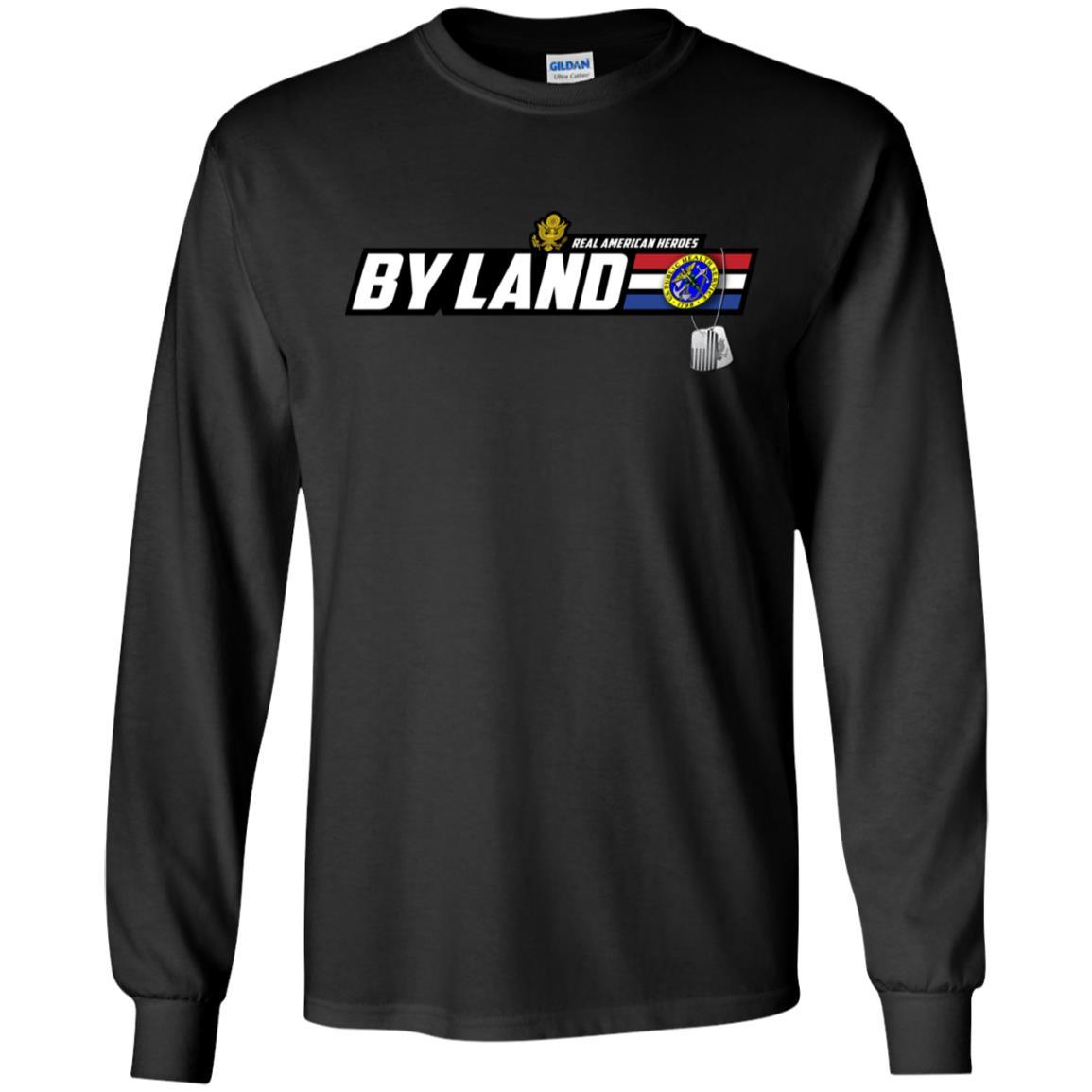 US Army T-Shirt "Public Health Service Real American Heroes By Land" On Front-TShirt-Army-Veterans Nation