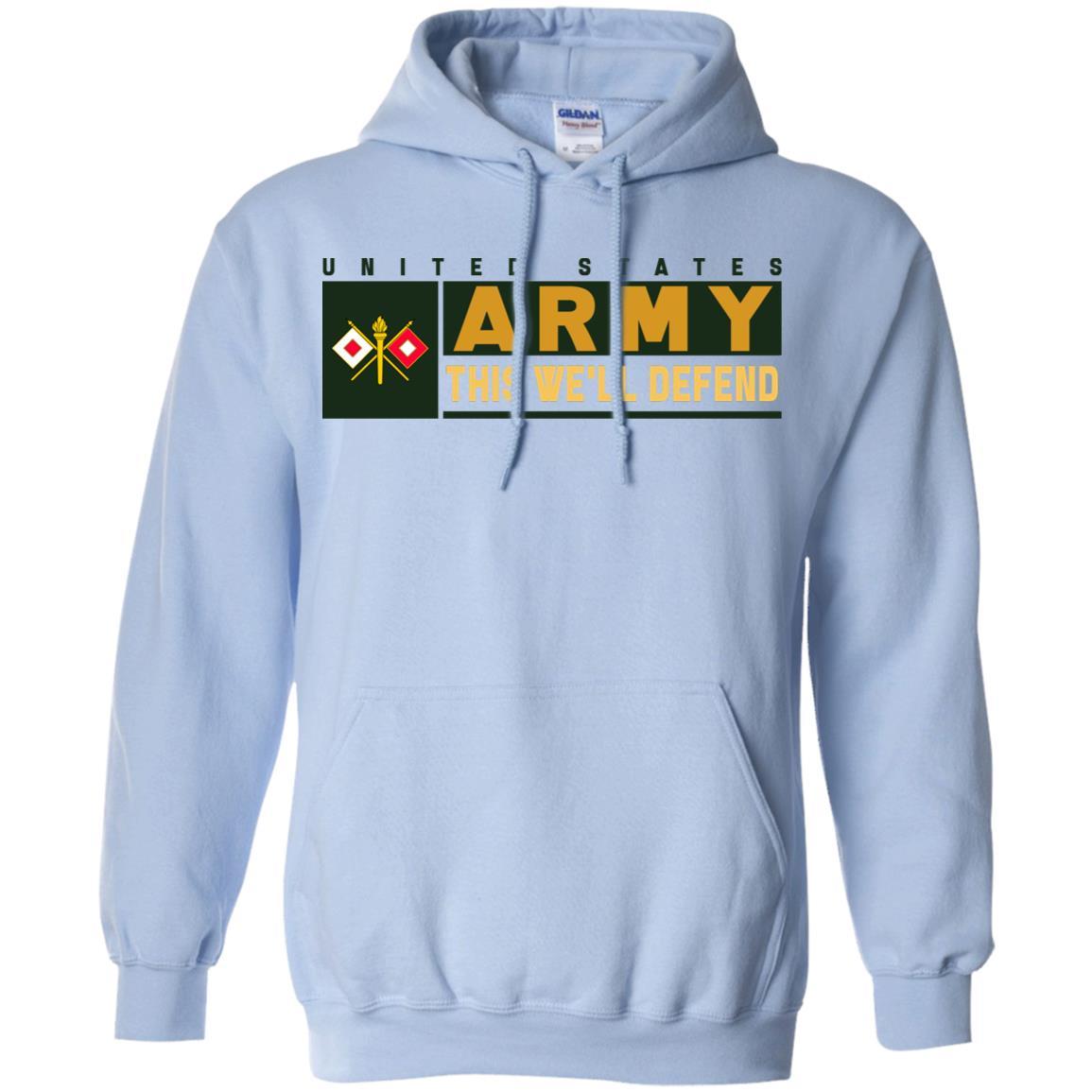 US Army Signal Corps- This We'll Defend T-Shirt On Front For Men-TShirt-Army-Veterans Nation