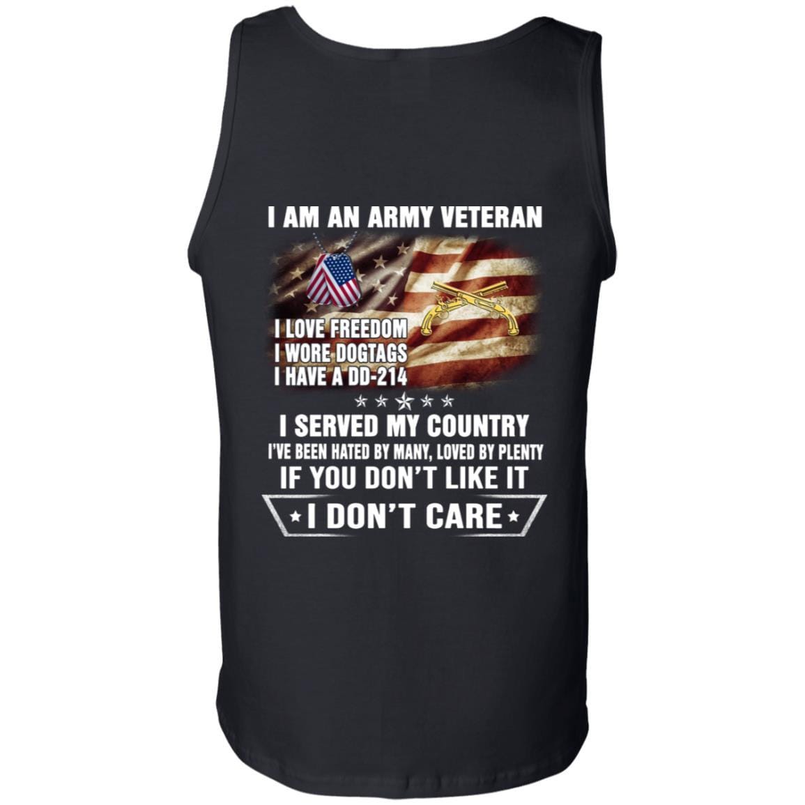 T-Shirt "I Am An Army Military Police Corps Veteran" On Back-TShirt-Army-Veterans Nation